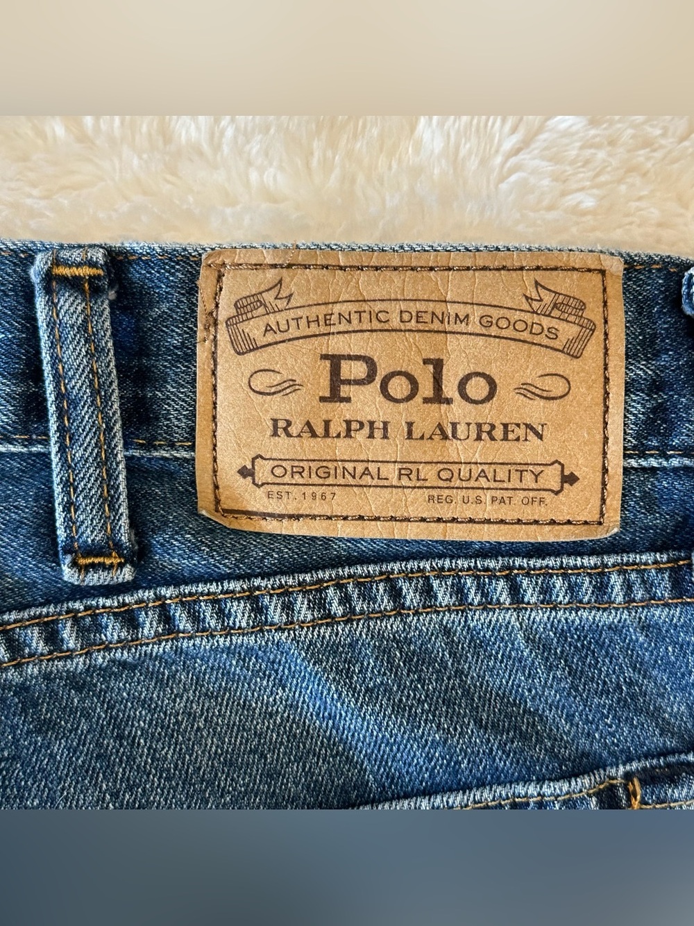Polo Ralph Lauren Sullivan Slim Straight Jeans Mens Blue Denim Medium Wash 38x29